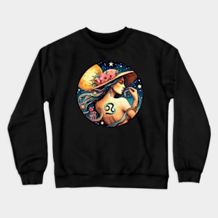 ZODIAC Cancer - Astrological CANCER - CANCER - ZODIAC sign - Van Gogh style - 17 Crewneck Sweatshirt